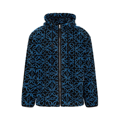 Shop Loewe Anagram Jacquard Zip In Multi