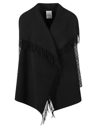 Moncler Mantella Down Puffer Sleeve Wool Cape Coat In Black | ModeSens