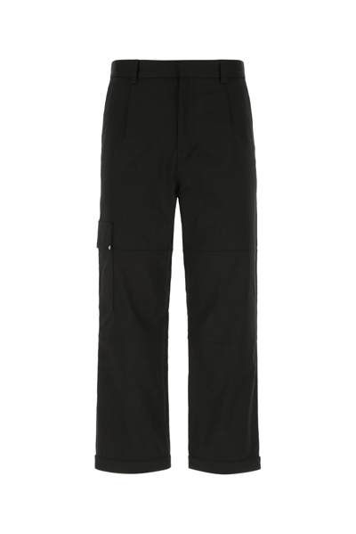 Shop Loewe Logo Embossed Cargo Pants In Black