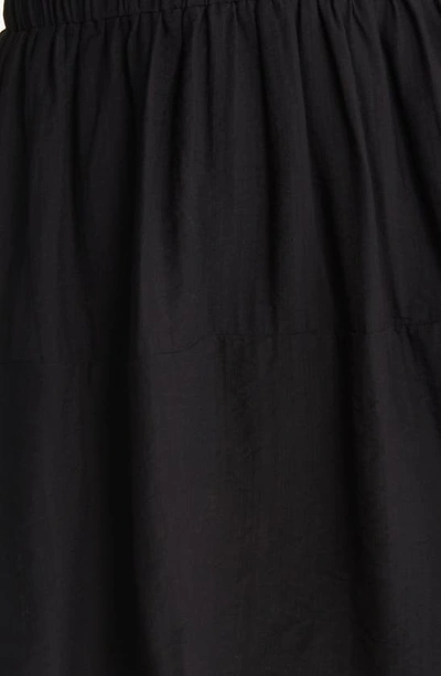 Shop Moon River Bubble Sleeve Back Cutout Minidress In Black