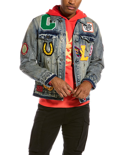 Shop Cult Of Individuality Type Iv Denim Jacket In Multi