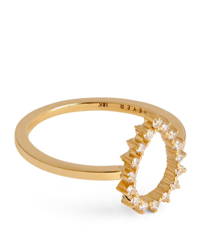 Shop Jennifer Meyer Yellow Gold And Diamond Teardrop Ring