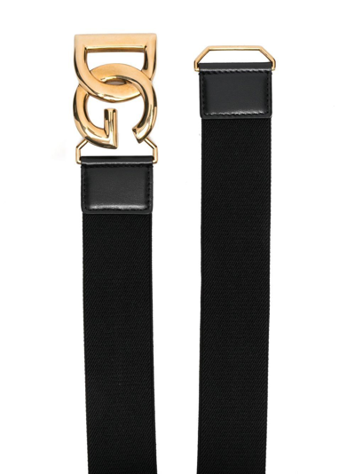 Shop Dolce E Gabbana Women's Black Polyester Belt