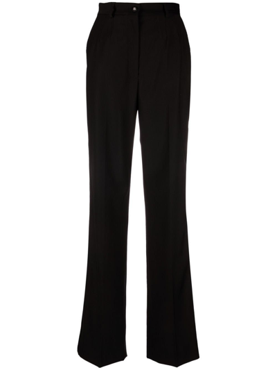 Shop Dolce E Gabbana Women's Black Wool Pants