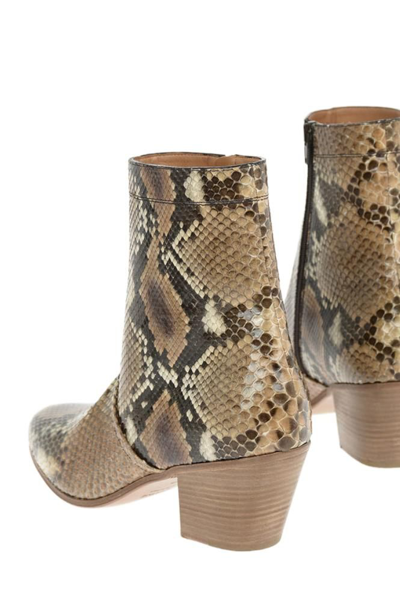Shop Celine Céline Women's Beige Other Materials Ankle Boots