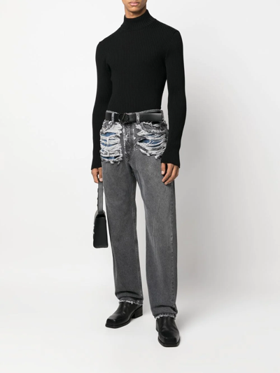 Diesel 2010 007j4 Straight-leg Jeans In Grau