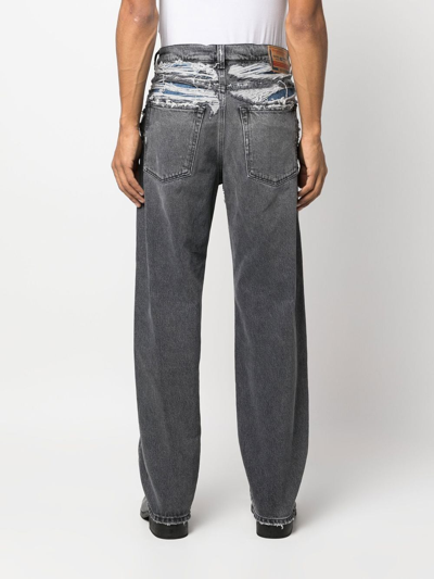 Diesel 2010 007j4 Straight-leg Jeans In Grau