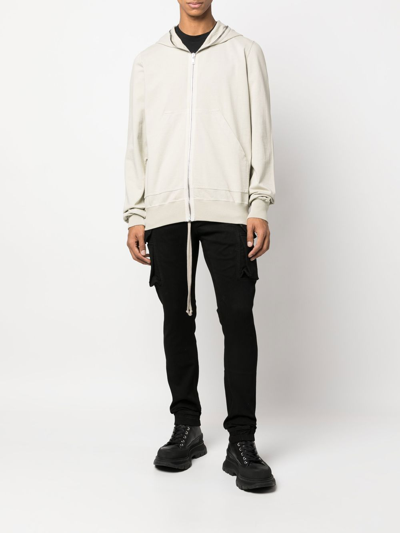 Shop Rick Owens Drawstring Skinny Trousers In 09 Black