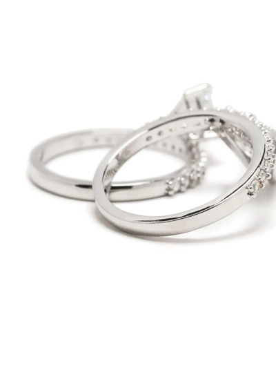 Shop Swarovski Ortyx Triangle-cut Ring In Silber
