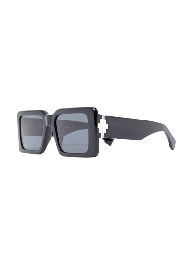 Marcelo Burlon County Of Milan Maiten Square-frame Sunglasses In Schwarz