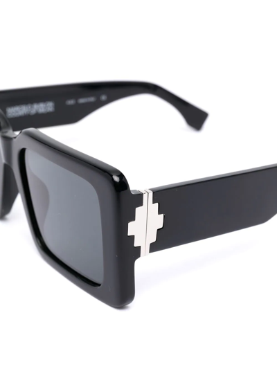 Marcelo Burlon County Of Milan Maiten Square-frame Sunglasses In Schwarz