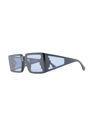 Marcelo Burlon County Of Milan Fagus Square-frame Sunglasses In Schwarz