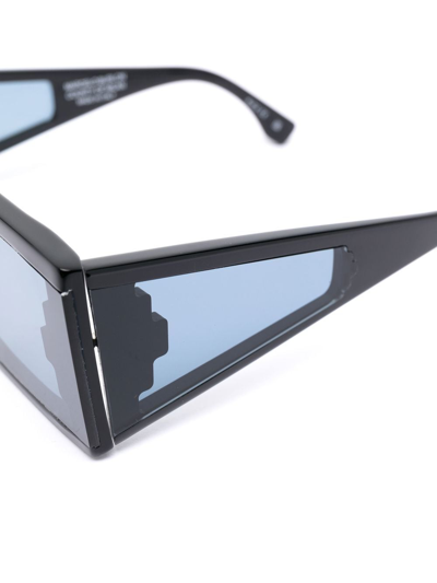 Marcelo Burlon County Of Milan Fagus Square-frame Sunglasses In Schwarz