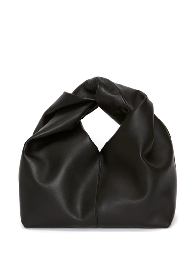 Shop Jw Anderson Mini Twister Tote Bag In Black