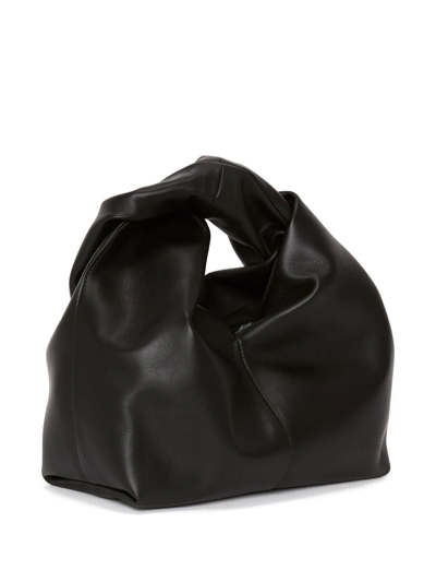 Shop Jw Anderson Mini Twister Tote Bag In Black
