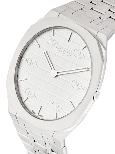 Gucci 25h Ultra-thin 38mm In Silber
