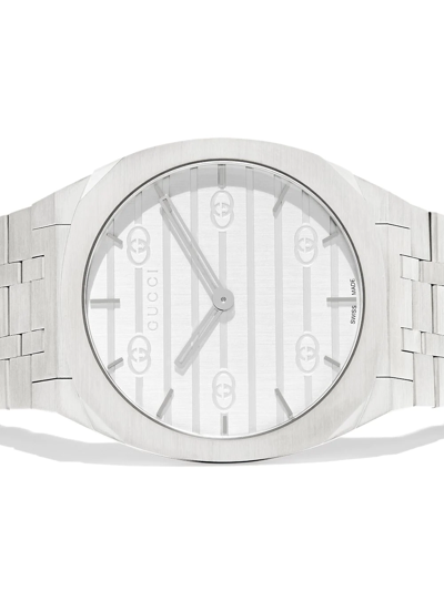 Gucci 25h Ultra-thin 38mm In Silber