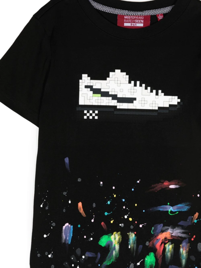 Mostly Heard Rarely Seen 8-bit Louis Paint-splatter T-shirt In Schwarz