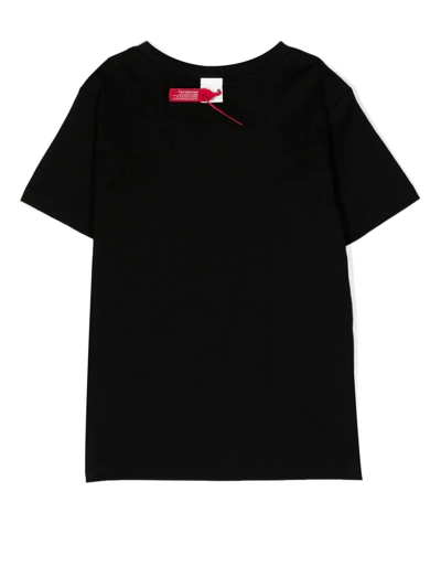 Mostly Heard Rarely Seen 8-bit Mini Mask Up Flower T-shirt In Schwarz