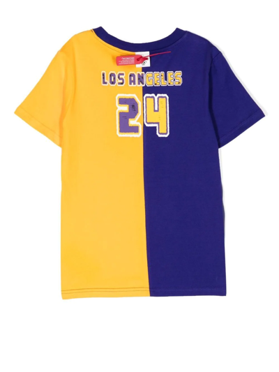 Mostly Heard Rarely Seen 8-bit Mini Los Angeles Split T-shirt In Gelb
