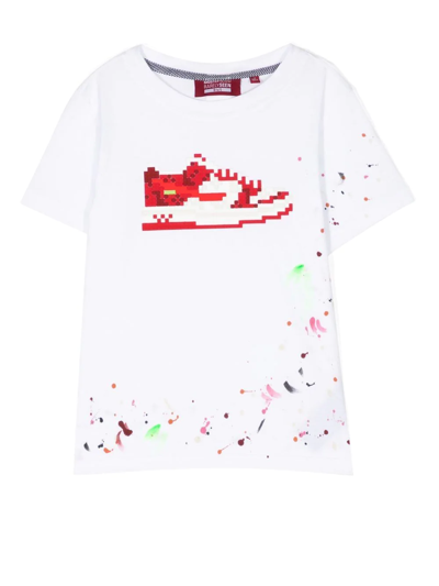 Shop Mostly Heard Rarely Seen 8-bit Graphic-print Short-sleeve T-shirt In Weiss