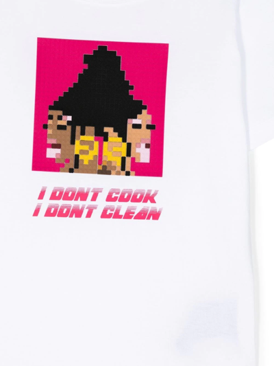 Shop Mostly Heard Rarely Seen 8-bit Graphic-print Short-sleeve T-shirt In Weiss