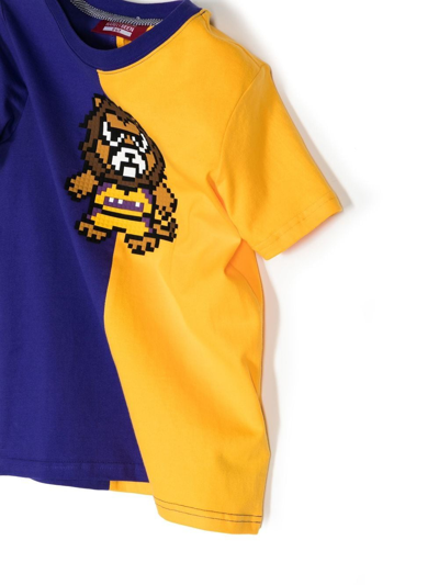 Mostly Heard Rarely Seen 8-bit Mini Los Angeles Split T-shirt In Gelb