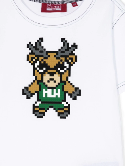 Mostly Heard Rarely Seen 8-bit Graphic-print Short-sleeve T-shirt In Weiss
