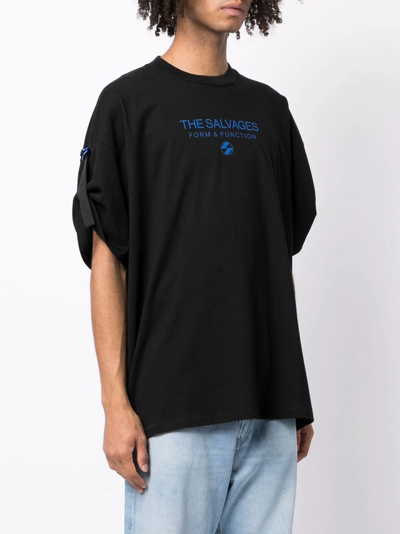 The Salvages Cotton Short-sleeve T-shirt In Black