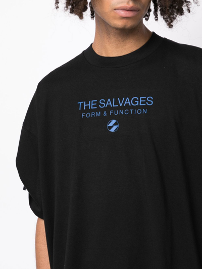 The Salvages Cotton Short-sleeve T-shirt In Black
