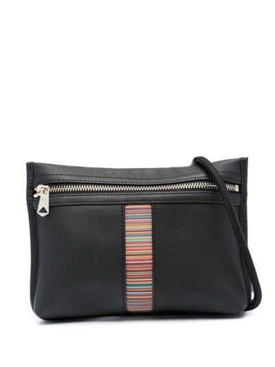Shop Paul Smith Stripe-print Messenger Bag In Schwarz
