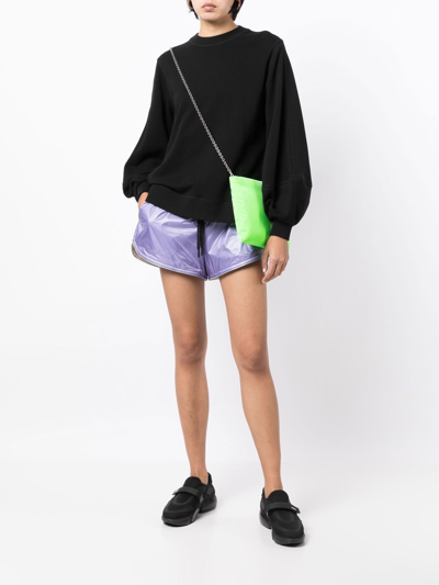 Shop Moncler Drawstring-fastening Track Shorts In Violett