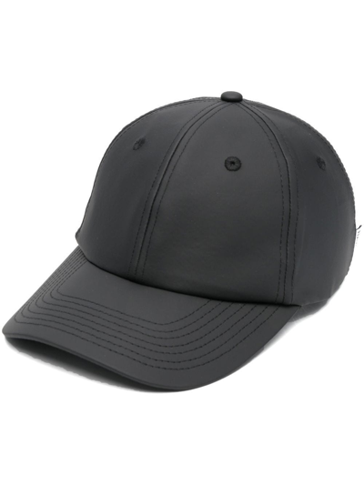 Rains Waterproof Curve-peak Cap In Schwarz