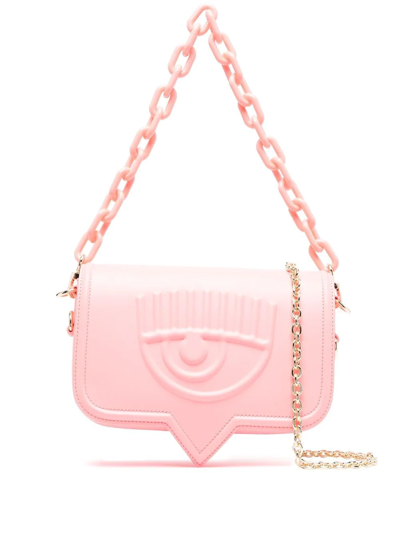 Shop Chiara Ferragni Eyelike-motif Shoulder Bag In Rosa