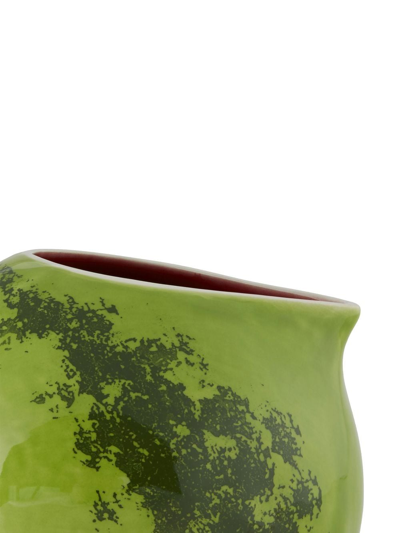 Bordallo Pinheiro 'melancia' Glazed Pitcher In Green