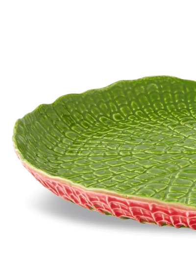 Shop Bordallo Pinheiro 'amazónia' Glazed Centerpiece In Green