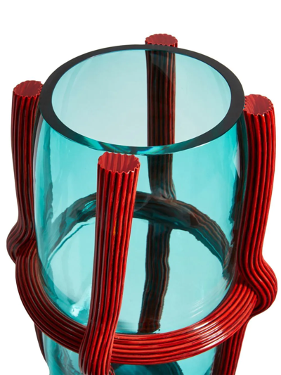 Cassina Sestiere Murano Glass Vase In Multicolour