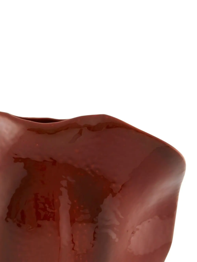Bordallo Pinheiro 'amazónia' Glazed Vase In Brown