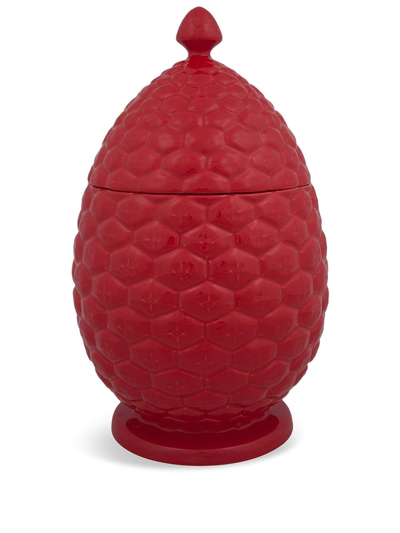 Shop Bordallo Pinheiro 'pinha' Honeycomb Box In Red