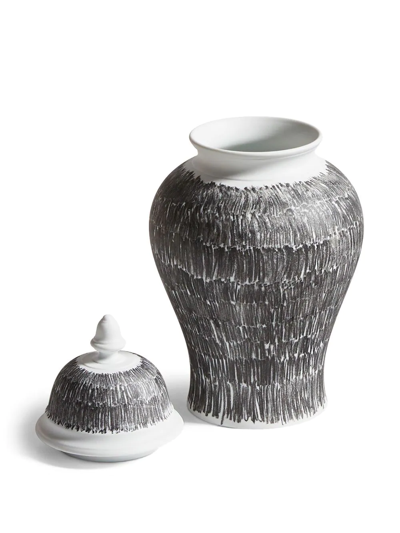 Cassina Post Scriptum Porcelain Container In Black