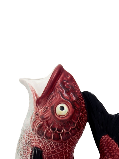 Bordallo Pinheiro Peixes Krug Mit Schuppenmuster In Red