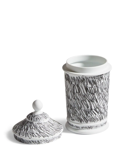 Cassina Post Scriptum Porcelain Container In Black