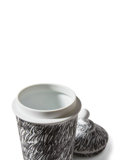 Shop Cassina Post Scriptum Porcelain Container In Black