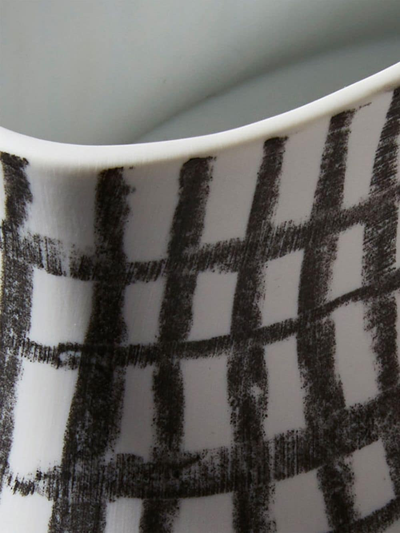 Cassina Post Scriptum Porcelain Vase In Black