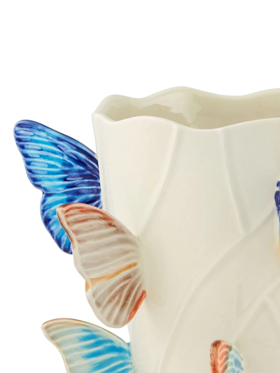Bordallo Pinheiro Cloudy Butterflies Vase In Neutrals