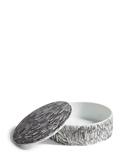 Cassina Post Scriptum Porcelain Trinket Box In Black