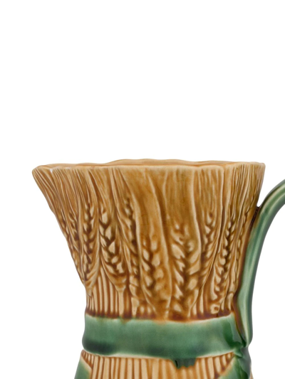 Bordallo Pinheiro 'jarro Espigas' Pitcher In Brown