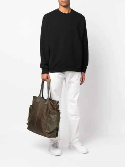 Porter-yoshida & Co Logo-patch Tote Bag In Grün