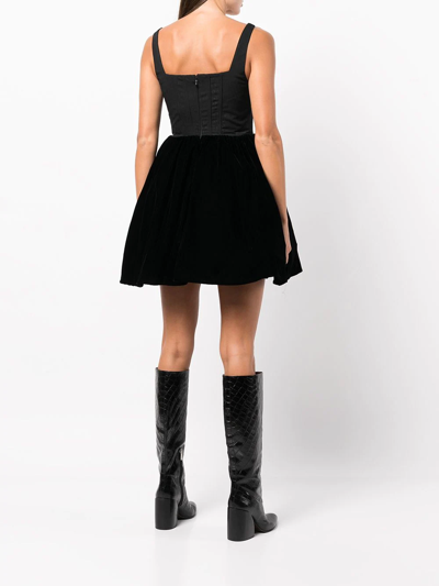 Shop Staud Landscape Mini Dress In Blk - Black