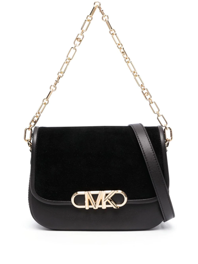 Shop Michael Michael Kors Medium Parker Shoulder Bag In Schwarz